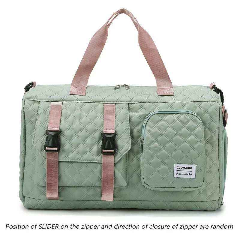 Large Capacity Durable Casual Nylon Argyle Travel