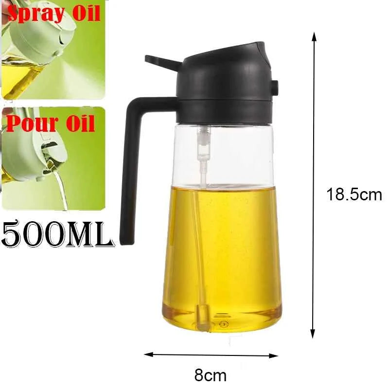 2in1 500ml Plastic kitchen oil sprayer