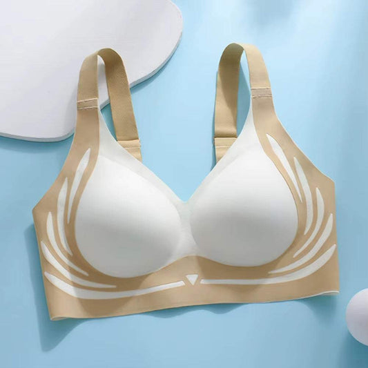 Description:
Introducing our Seamless Ladies Underwear V-Neck No Steel Ring Small Chest Gathered Adjustable Comfortable Thin Top Bra, designed for the modern woman s