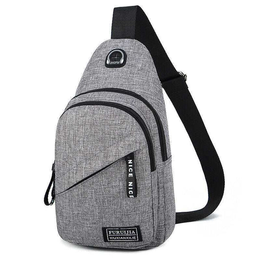 Stay stylish and organized on the go with this versatile sling bag designed for both men and women. Combining the functionality of a chest bag and the convenience of