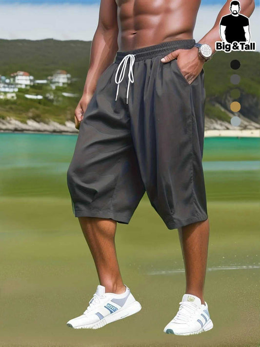 Upgrade your everyday style with these trendy men’s seven-quarter pants, designed for comfort, flexibility, and modern streetwear appeal. Featuring a loose fit and c