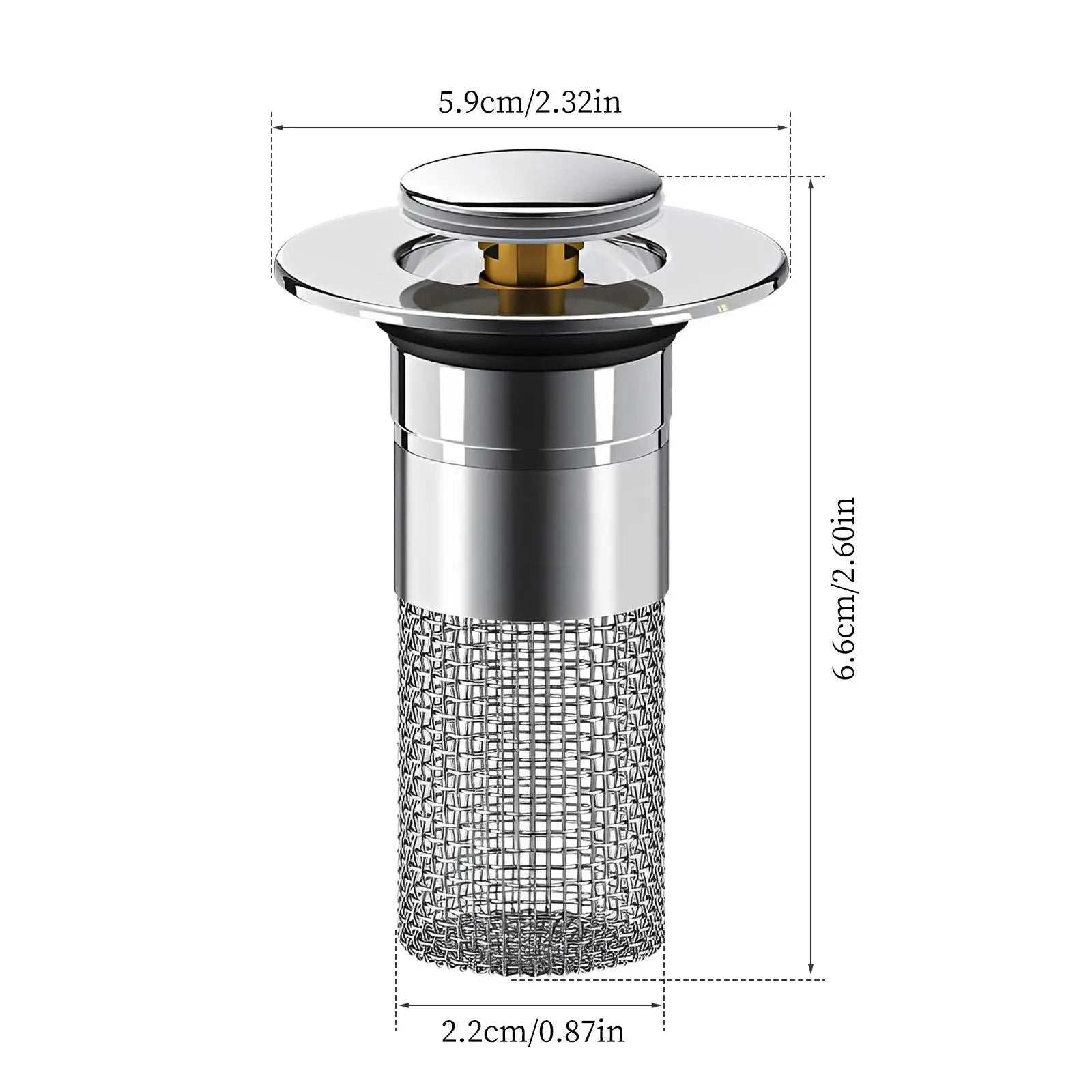 Upgrade your bathroom with this universal sink stopper, designed to provide a perfect combination of convenience, durability, and efficiency. This innovative drain p