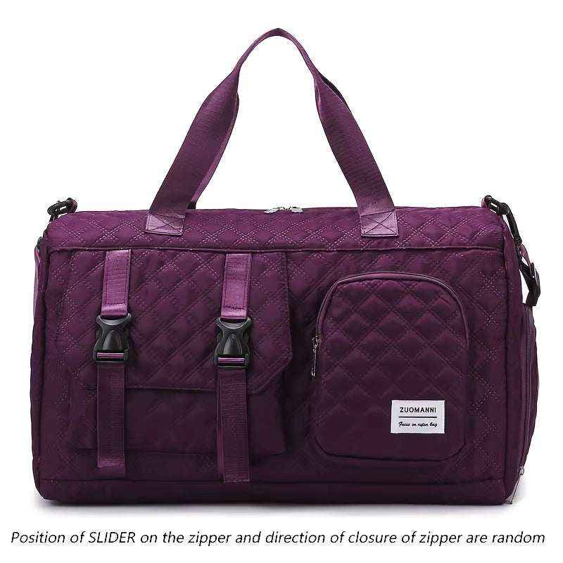 Large Capacity Durable Casual Nylon Argyle Travel
