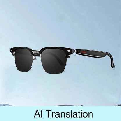 2025 New Smart Glasses – Ai Translation bluetooth Smart Sunglasses
Features:

Real-Time Translation Support For Over 100 Languages – Perfect For Travel Business And 