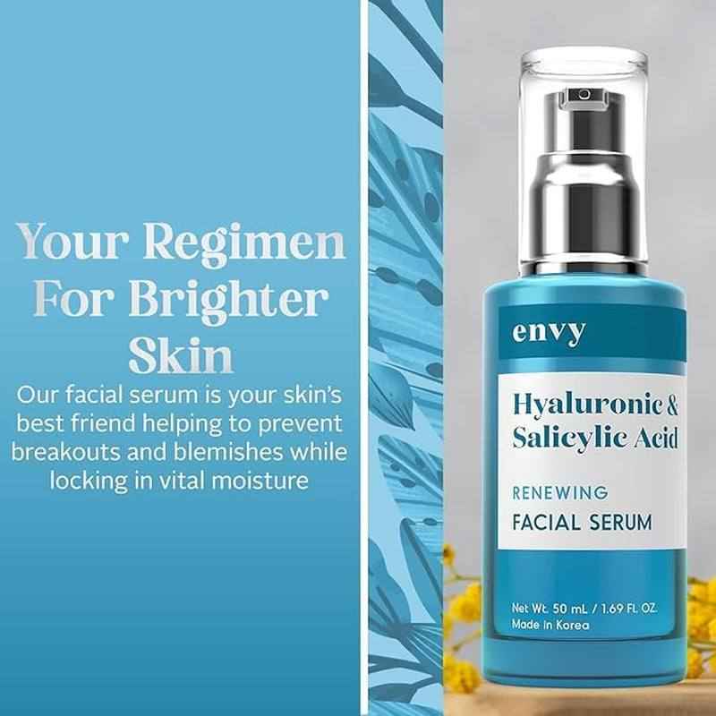 Envy Face Serum Duo Pack Hyaluronic & Salicylic Acid