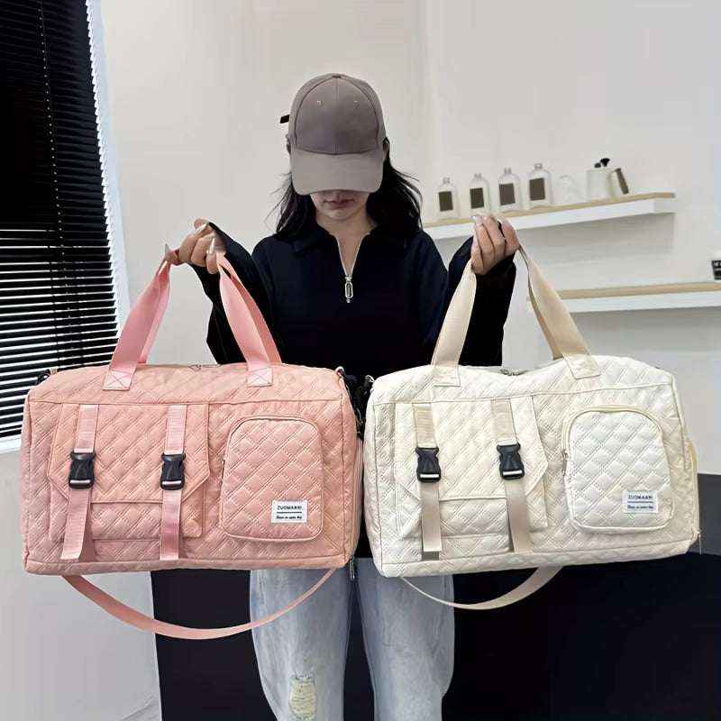Large Capacity Durable Casual Nylon Argyle Travel