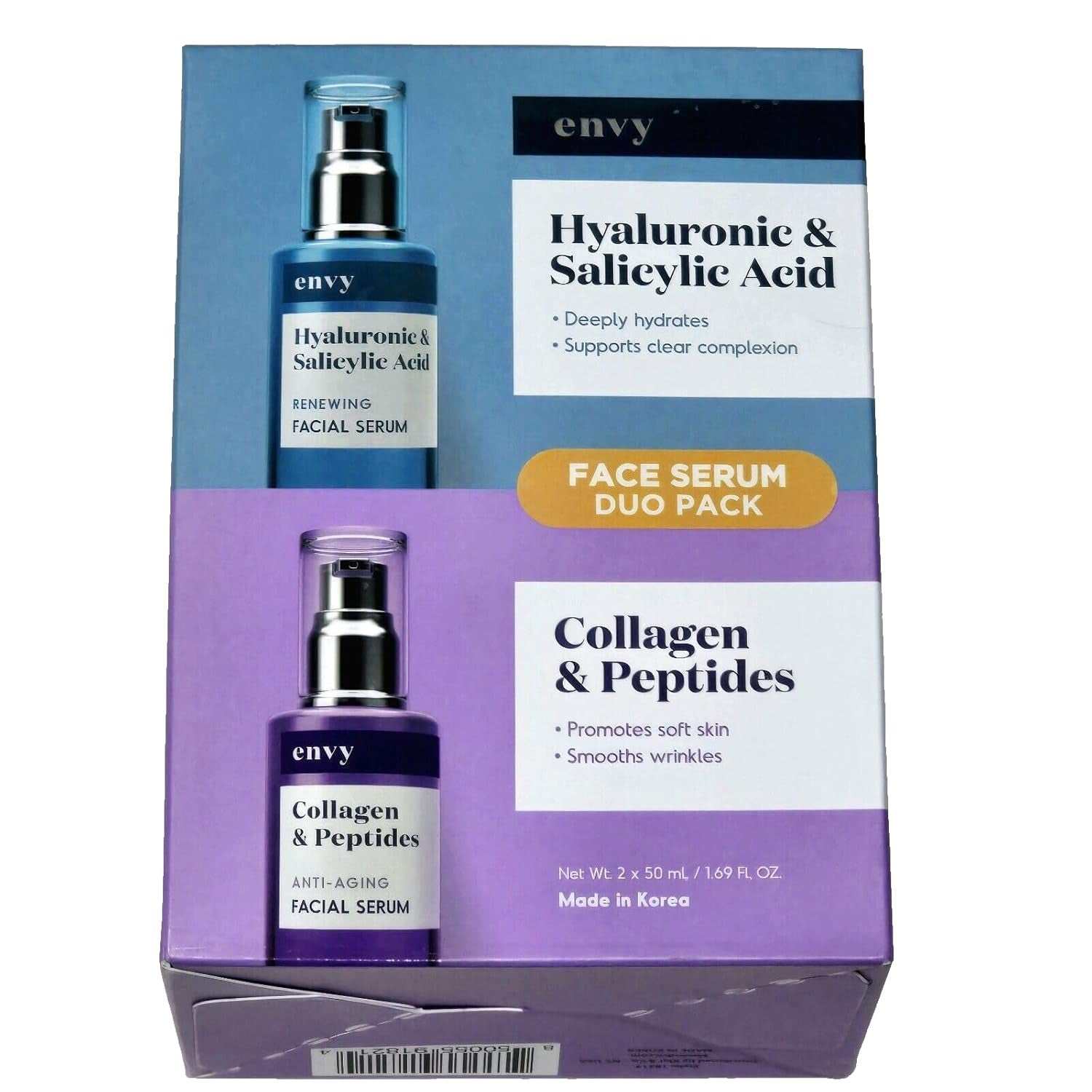 Deep Hydration: Hyaluronic Acid plumps and smooths dry, wrinkled skin, boosting elasticity. Exfoliating Salicylic Acid: Clears pores perfect for oily skin. Anti-Agin