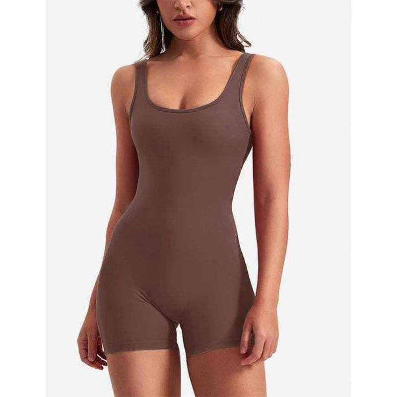 One Piece Jumpsuits for Women Tummy Control V Back
