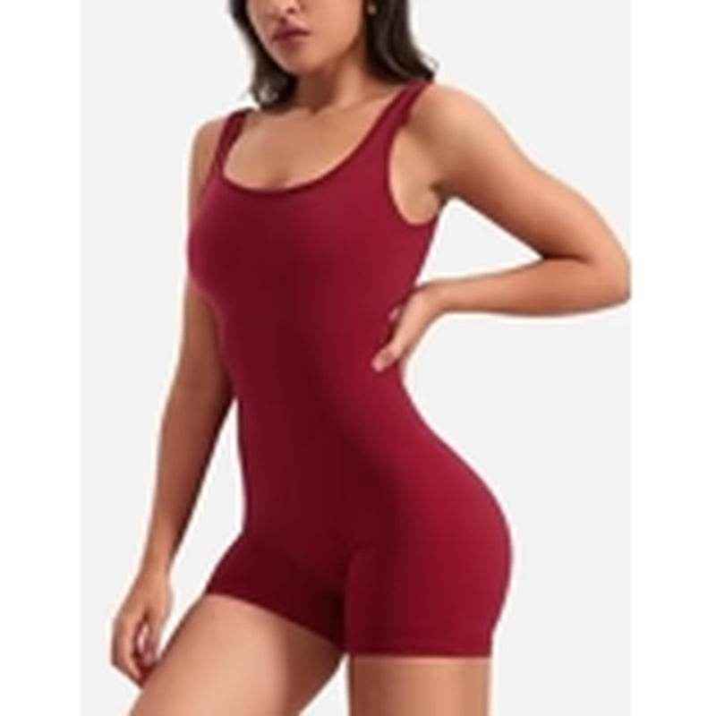 One Piece Jumpsuits for Women Tummy Control V Back