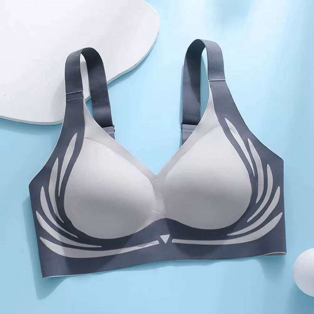 Description:
Introducing our Seamless Ladies Underwear V-Neck No Steel Ring Small Chest Gathered Adjustable Comfortable Thin Top Bra, designed for the modern woman s