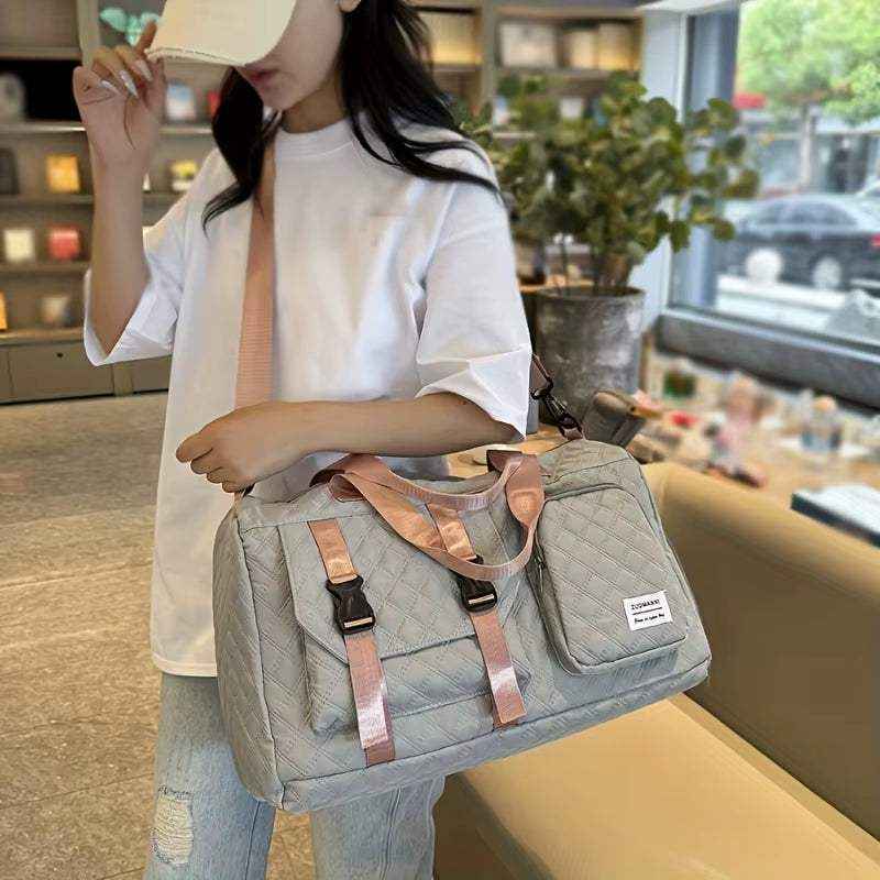 Large Capacity Durable Casual Nylon Argyle Travel