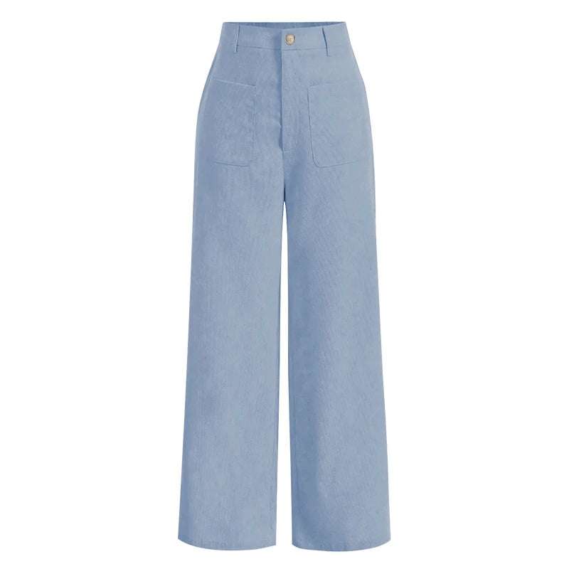 Upgrade your everyday wardrobe with these stylish women’s plain wide leg pants, designed to offer the perfect balance of comfort and modern fashion. Featuring a clea