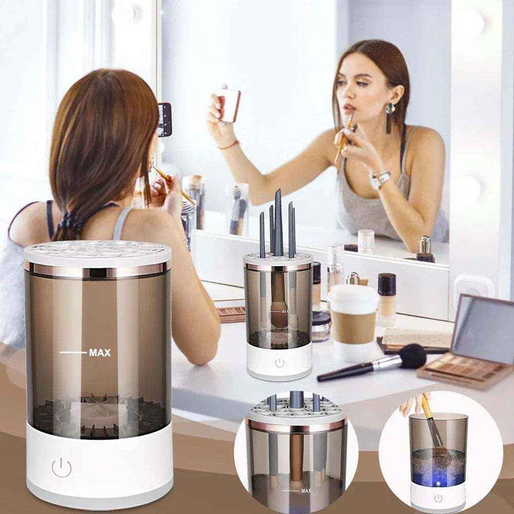 Automatic Brush Cleaner Electric Makeup