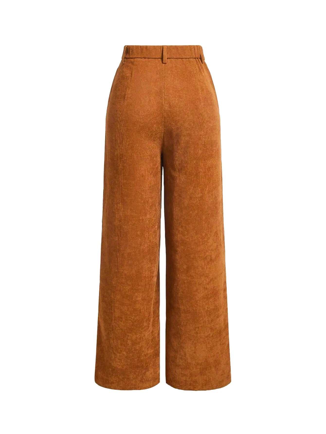 Upgrade your everyday wardrobe with these stylish women’s plain wide leg pants, designed to offer the perfect balance of comfort and modern fashion. Featuring a clea