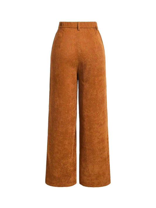 Upgrade your everyday wardrobe with these stylish women’s plain wide leg pants, designed to offer the perfect balance of comfort and modern fashion. Featuring a clea