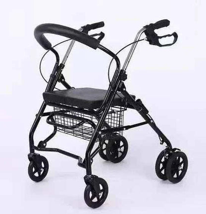 High Quality Foldable Aluminum Rollator Walker with Seat for Outdoor Shopping and Medical Use fastdrop shop