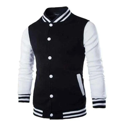 Wine Red Baseball Jacket Men - Fashionable Hoodies for Men fastdrop shop