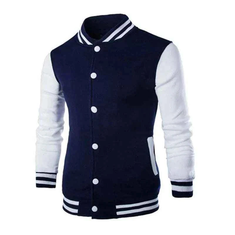 Hoodies Men Baseball Jacket Men Fashion Design Wine Red Mens