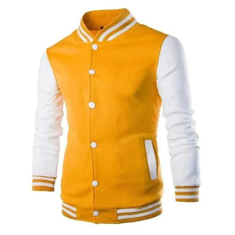 Hoodies Men Baseball Jacket Men Fashion Design Wine Red Mens
