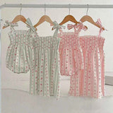2024 New Summer Girls Princess Dress Sleeveless Cotton Printing