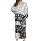 New Style Polynesian Women Long Dress Puletasi Samoan Custom