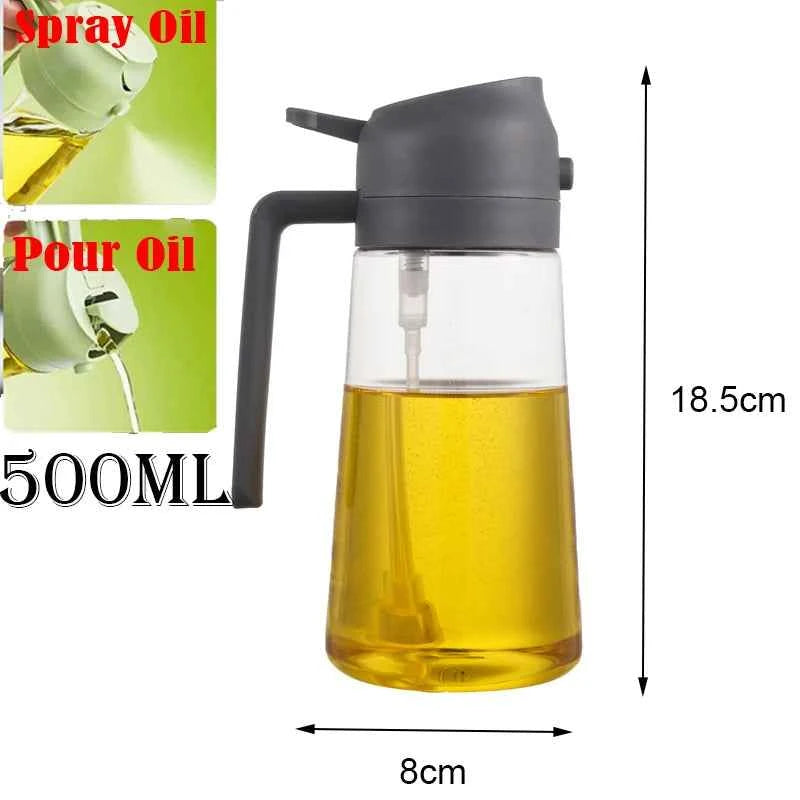 2in1 500ml Plastic kitchen oil sprayer