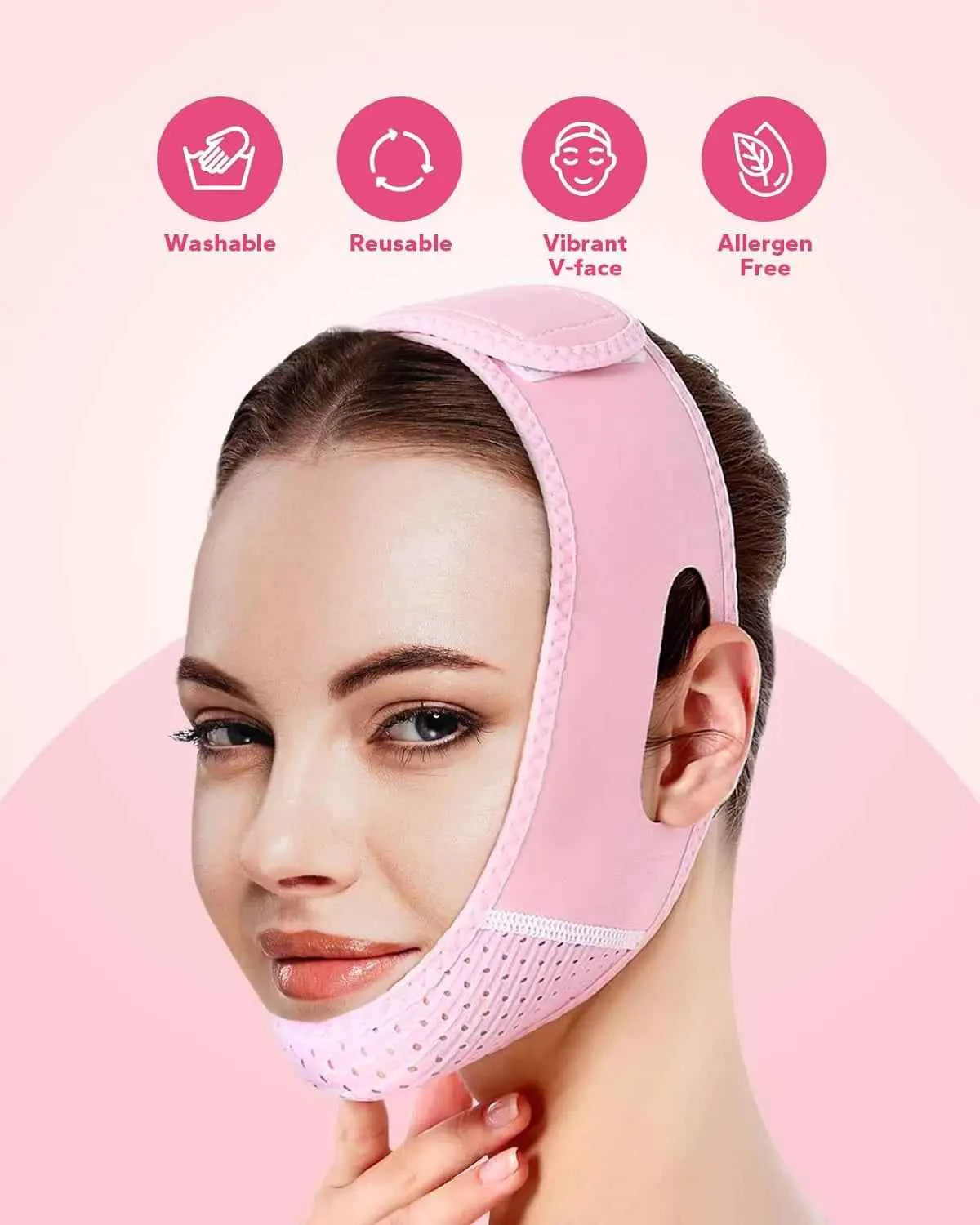 Reusable Face Strap, V Line Mask, Double Chin Reducer,