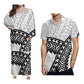 New Style Polynesian Women Long Dress Puletasi Samoan Custom