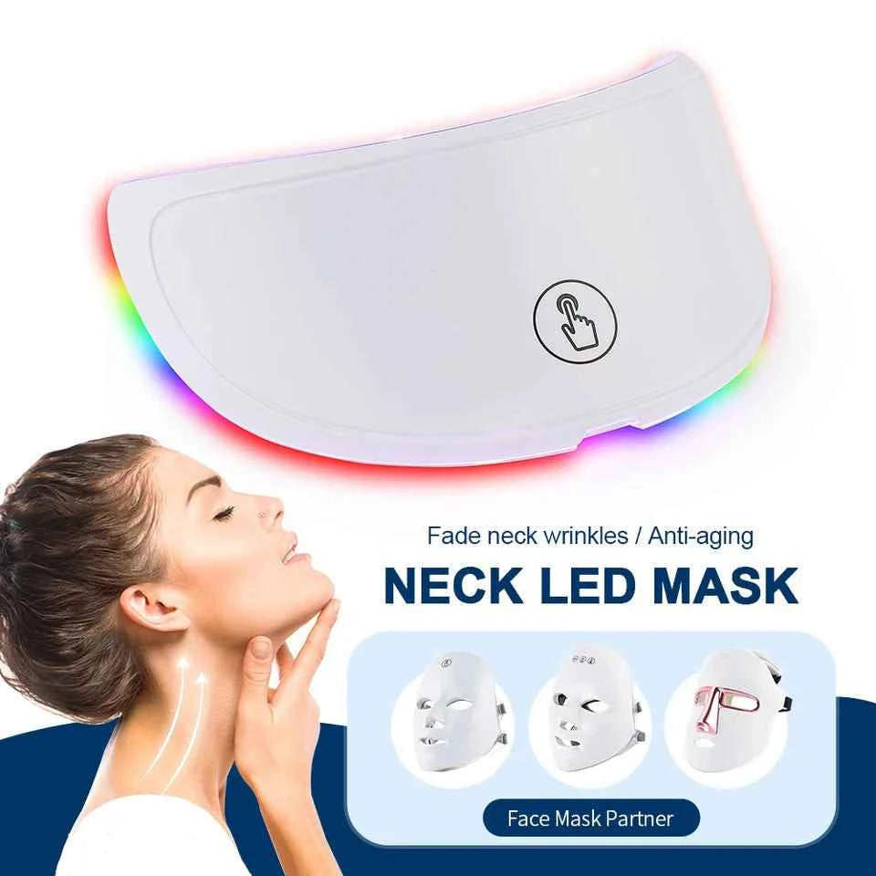 7-Color LED Facial & Neck Light Therapy Mask