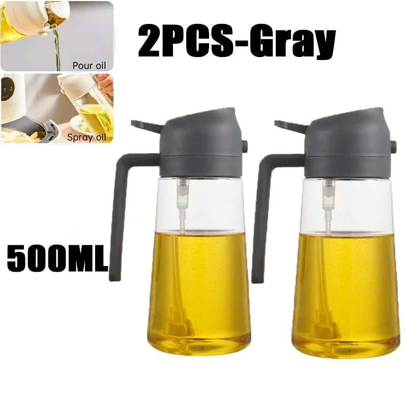 2in1 500ml Plastic kitchen oil sprayer