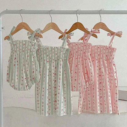 Fastdrop Shop Princess Sleeveless Cotton Printing Dress for Girls fastdrop shop