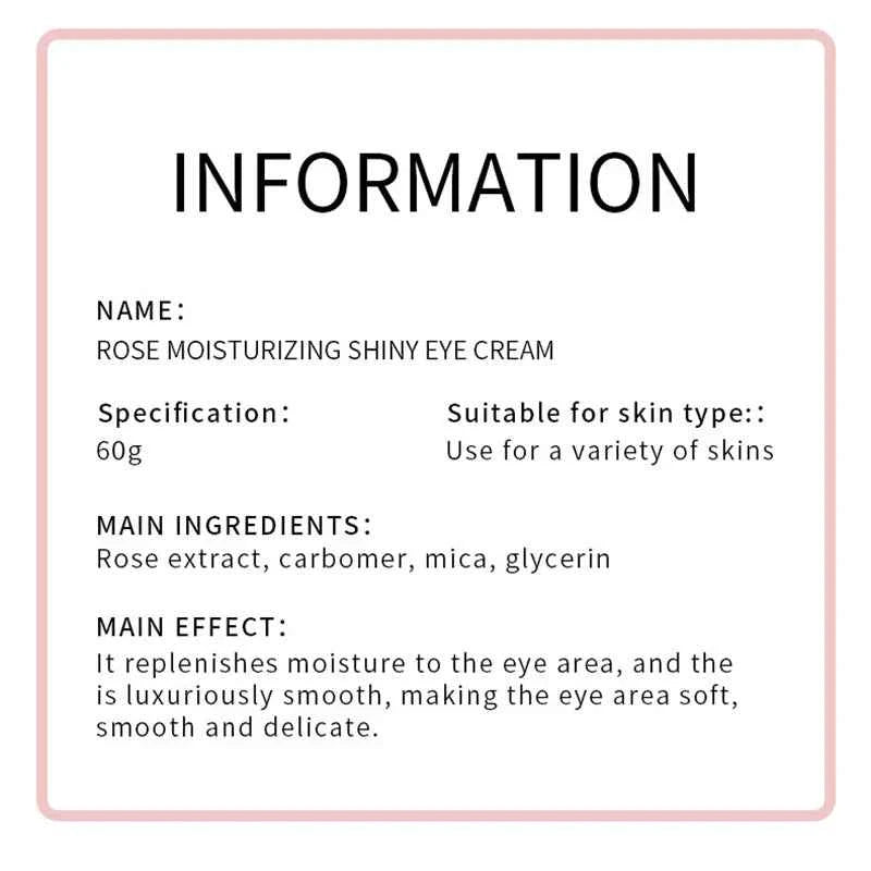 SADOER Rose Eye Cream Anti Dark Circles Removal Eye