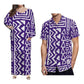 New Style Polynesian Women Long Dress Puletasi Samoan Custom