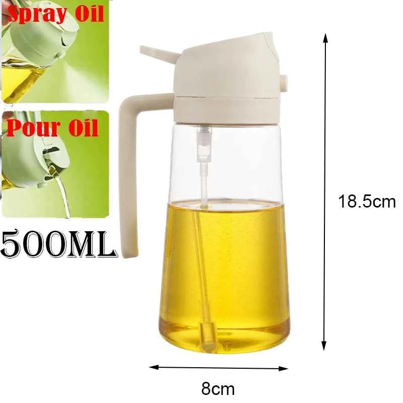 2in1 500ml Plastic kitchen oil sprayer