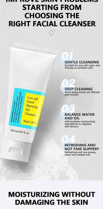 RAVE LADY Low pH Facial Cleanser 150ml – Gentle Oil Control and Moisturizing ego shop