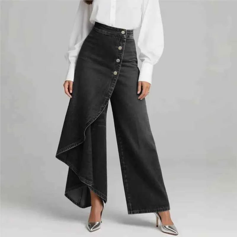Spring Summer Fashion Long Pants New Style Long Hem Solid