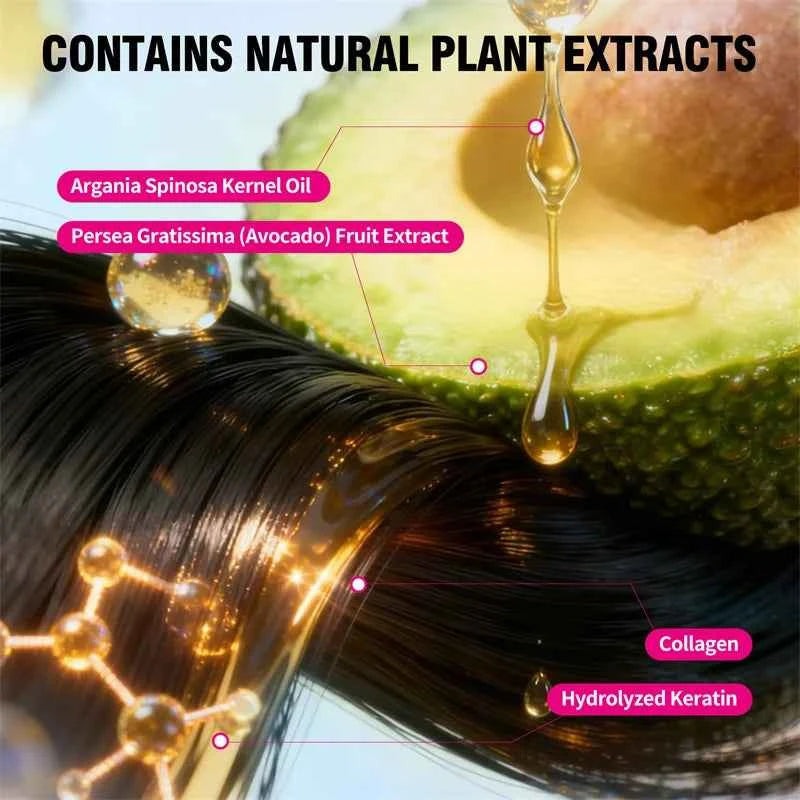 Hair Straightening Cream with Comb Repair Hair