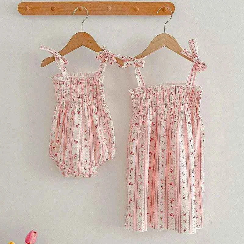 2024 New Summer Girls Princess Dress Sleeveless Cotton Printing