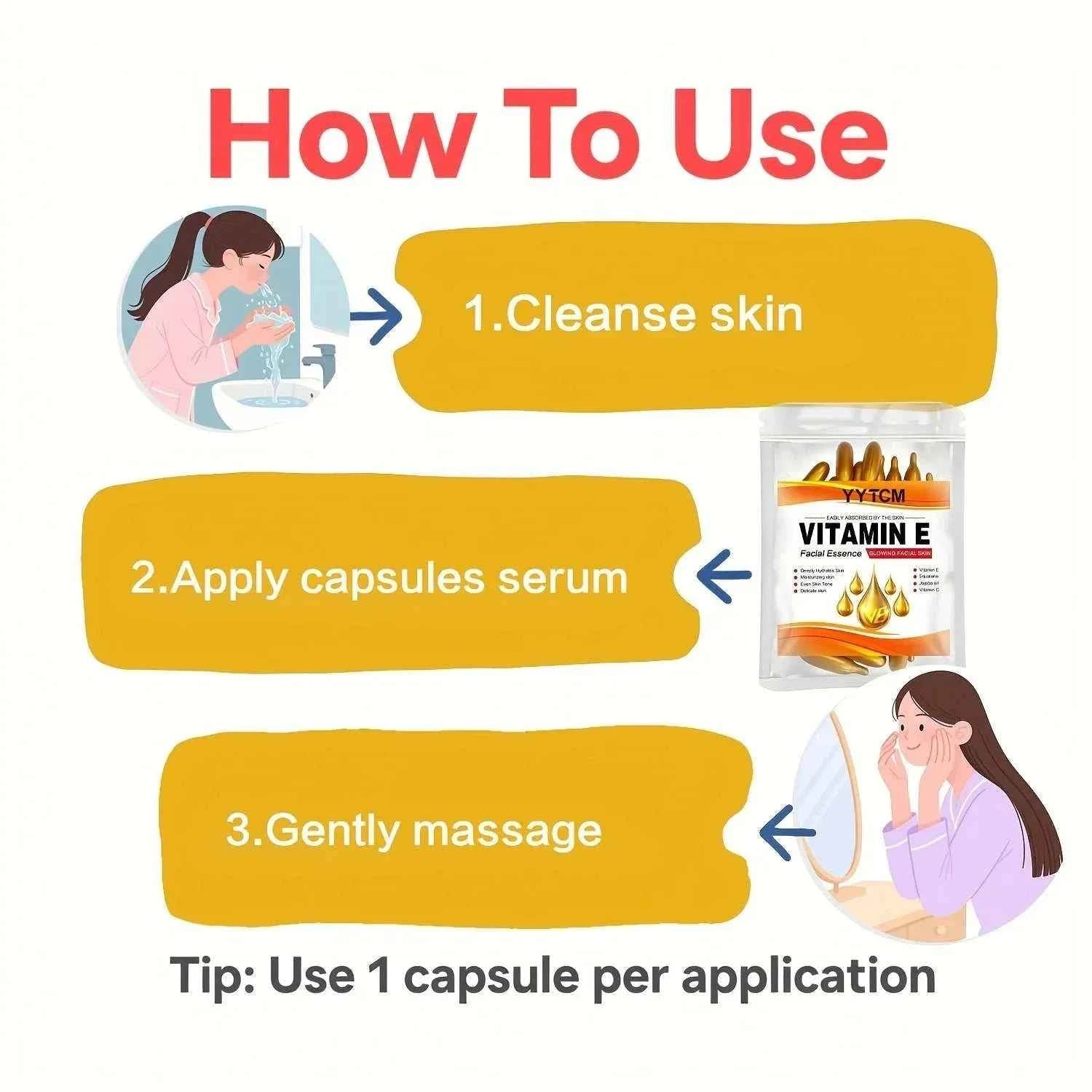 Vitamin E Deep Moisturizing Capsule Essence,