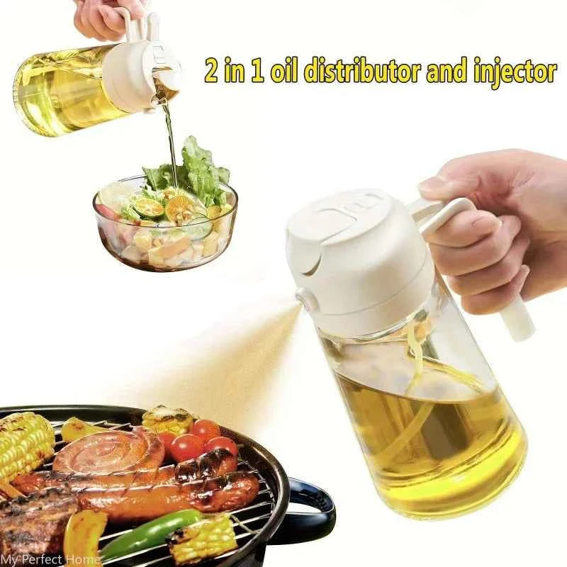 2in1 500ml Plastic kitchen oil sprayer