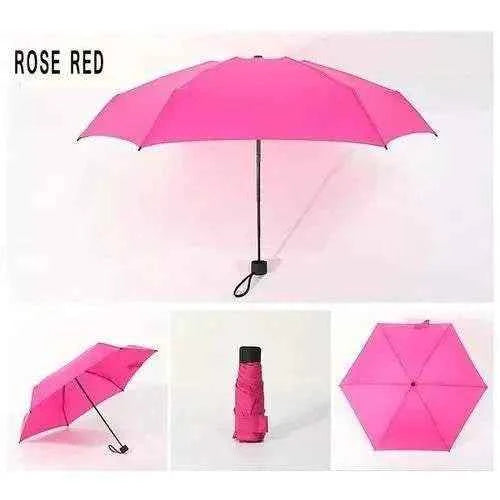 Small Folding Umbrella Rain Women Gift Men