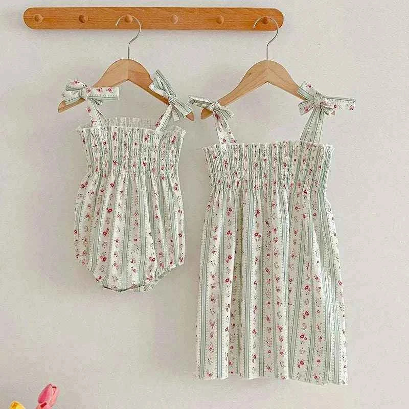 2024 New Summer Girls Princess Dress Sleeveless Cotton Printing