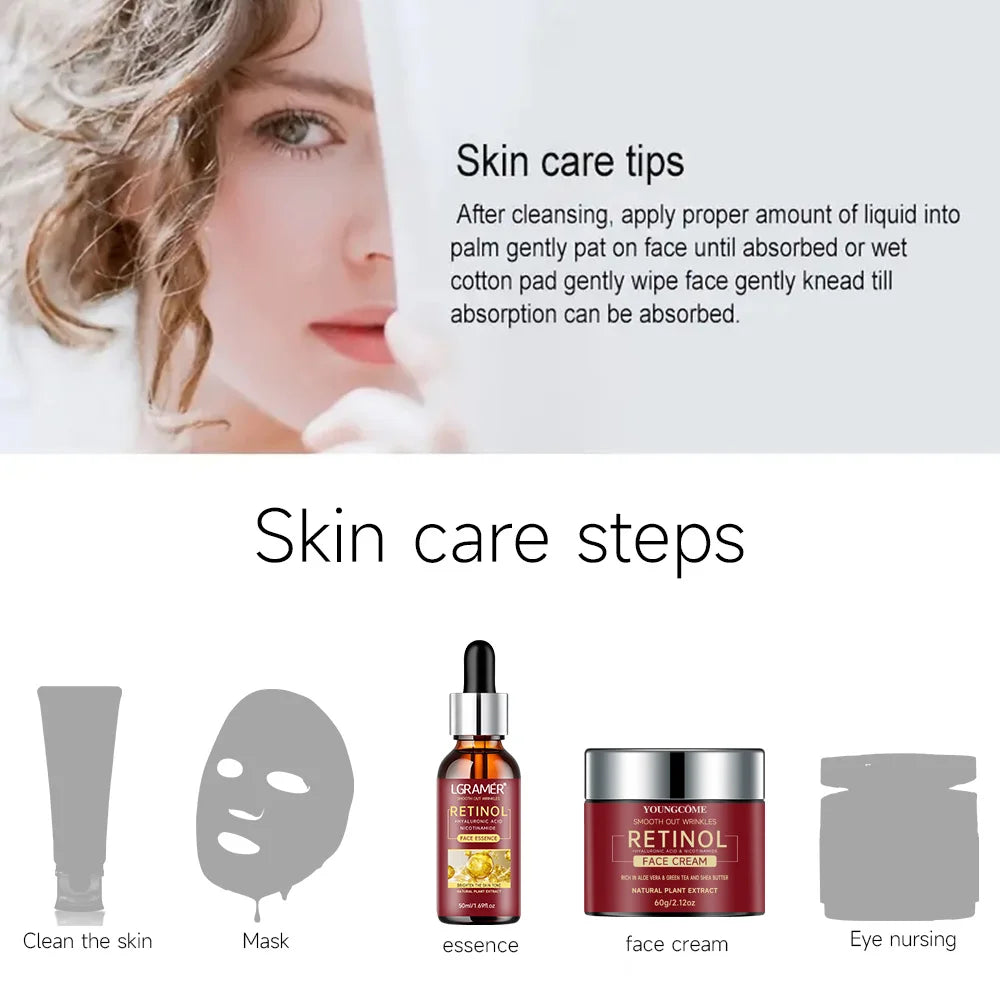 Retinol Serum Combo Face Cream Lifting - Fastdrop shop