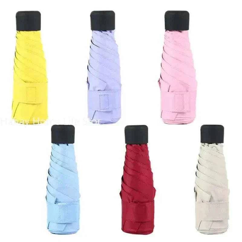 Small Folding Umbrella Rain Women Gift Men