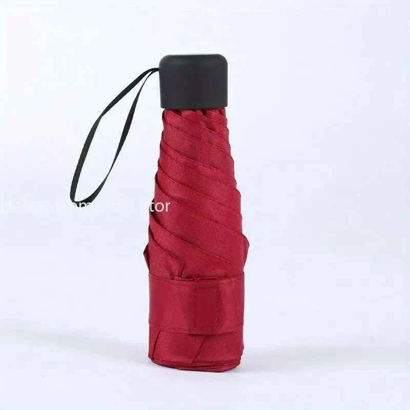 Small Folding Umbrella Rain Women Gift Men