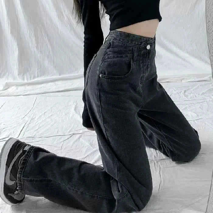 Wide Leg Pants Women Vintage Jeans