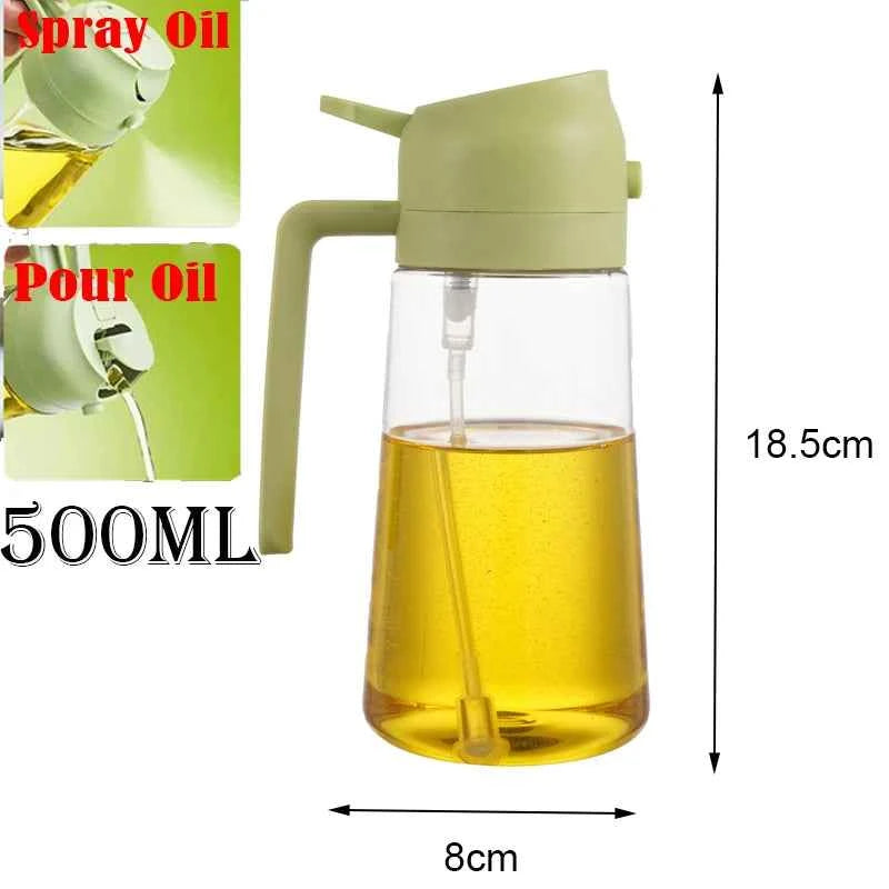 2in1 500ml Plastic kitchen oil sprayer