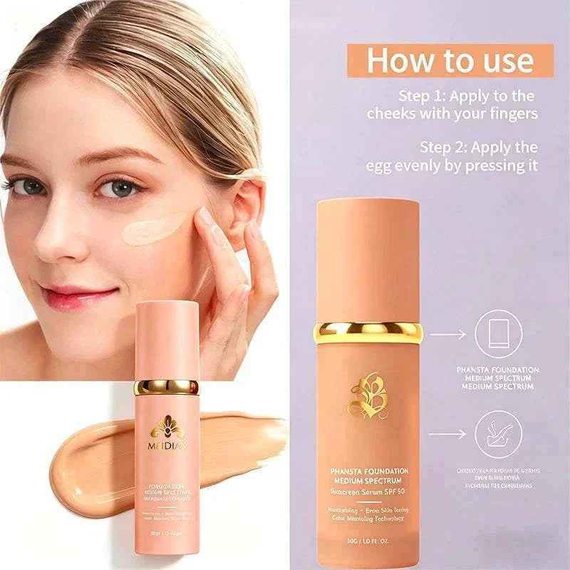 4-in-1 Foundation Magic Color Changing Foundation Liquid Soft Matte