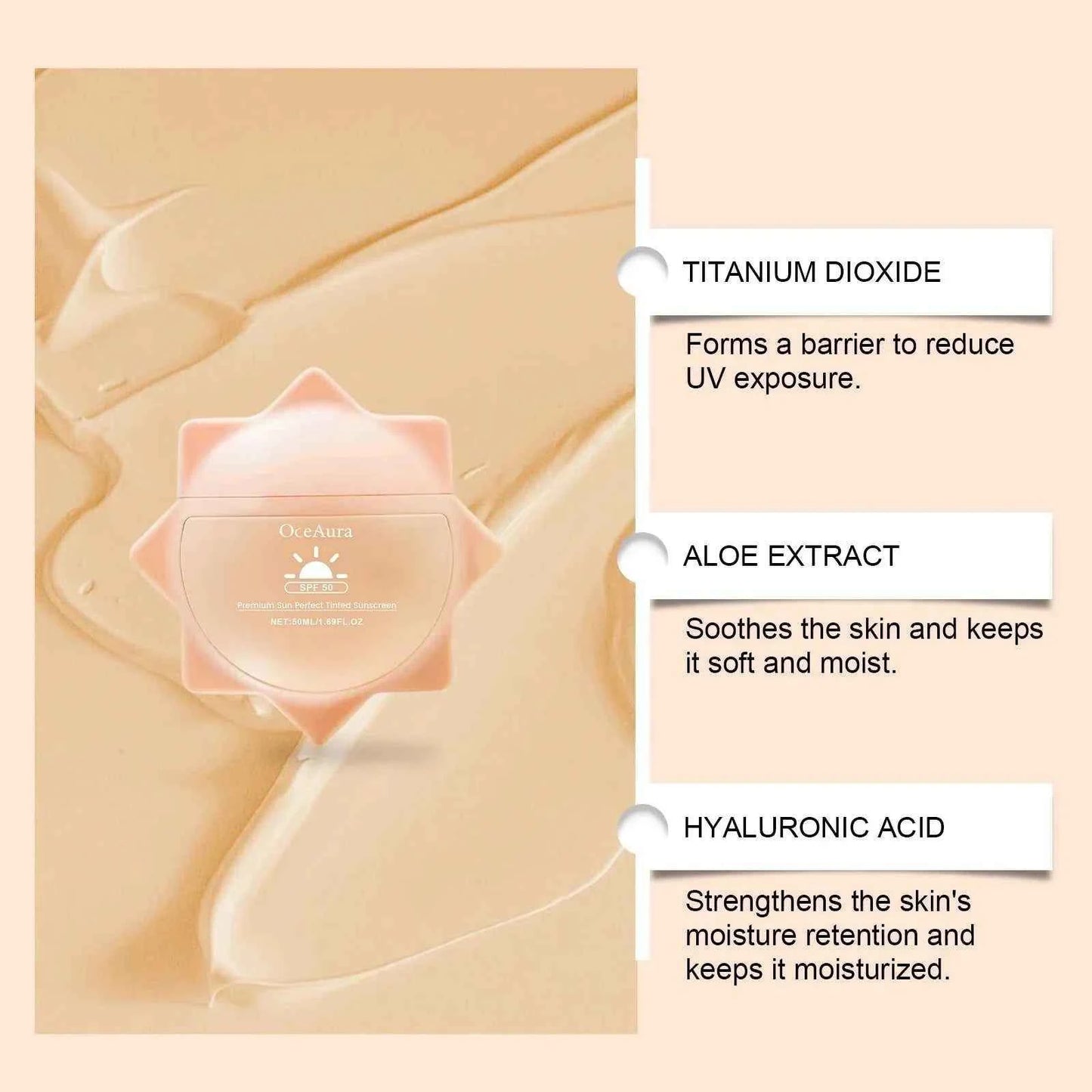 Sunscreen For Face Whole Body SPF 50+ UV Resistant Skin Protection