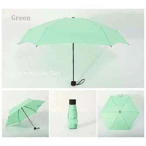 Small Folding Umbrella Rain Women Gift Men